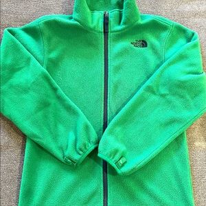 Boys size medium long sleeve fleece zip up jacket